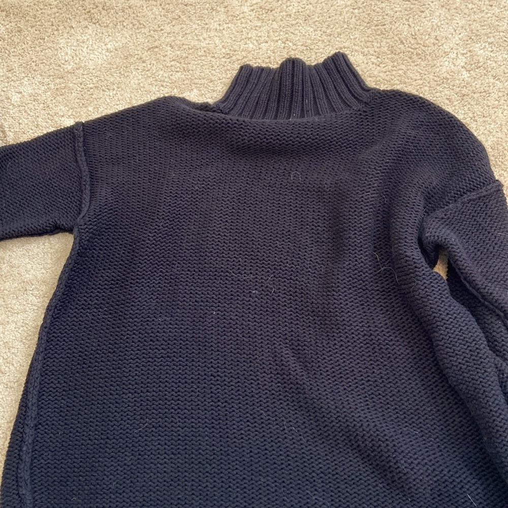 Lauren Ralph Lauren black cotton turtle neck sweater.